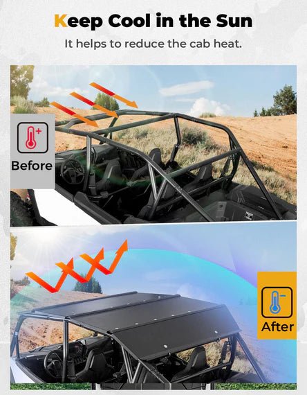 UTV Roof Aluminum Top for Polaris RZR XP 4 1000 2024 - 2025 - 3 Star UTV