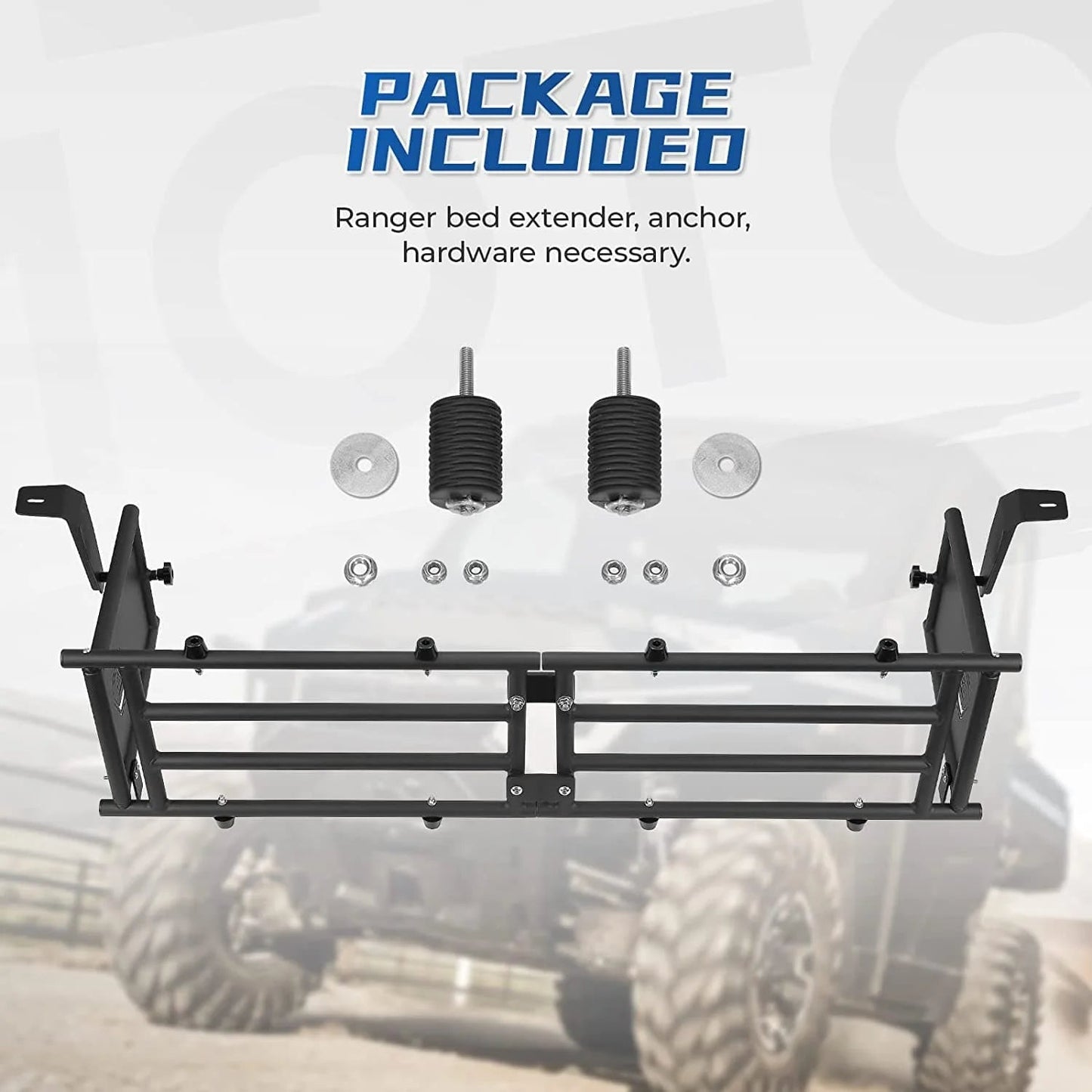 UTV Tailgate Extender for Ranger 1000/XP 1000/Crew 2017 - 2024 - 3 Star UTV