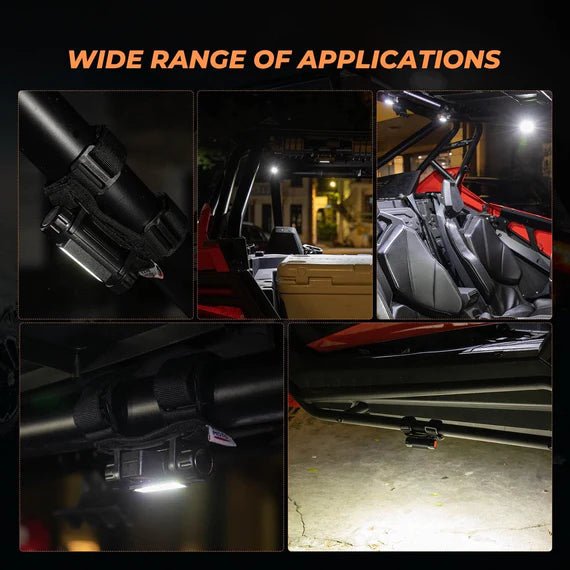 UTV Universal Interior Lights for 1.25 - 2" Roll bar - 3 Star UTV