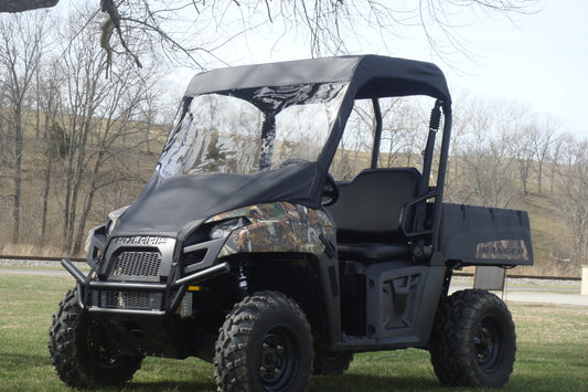 2009-2014 Polaris Mid-Size Ranger-Vinyl Windshield Top Combo - 3 Star UTV