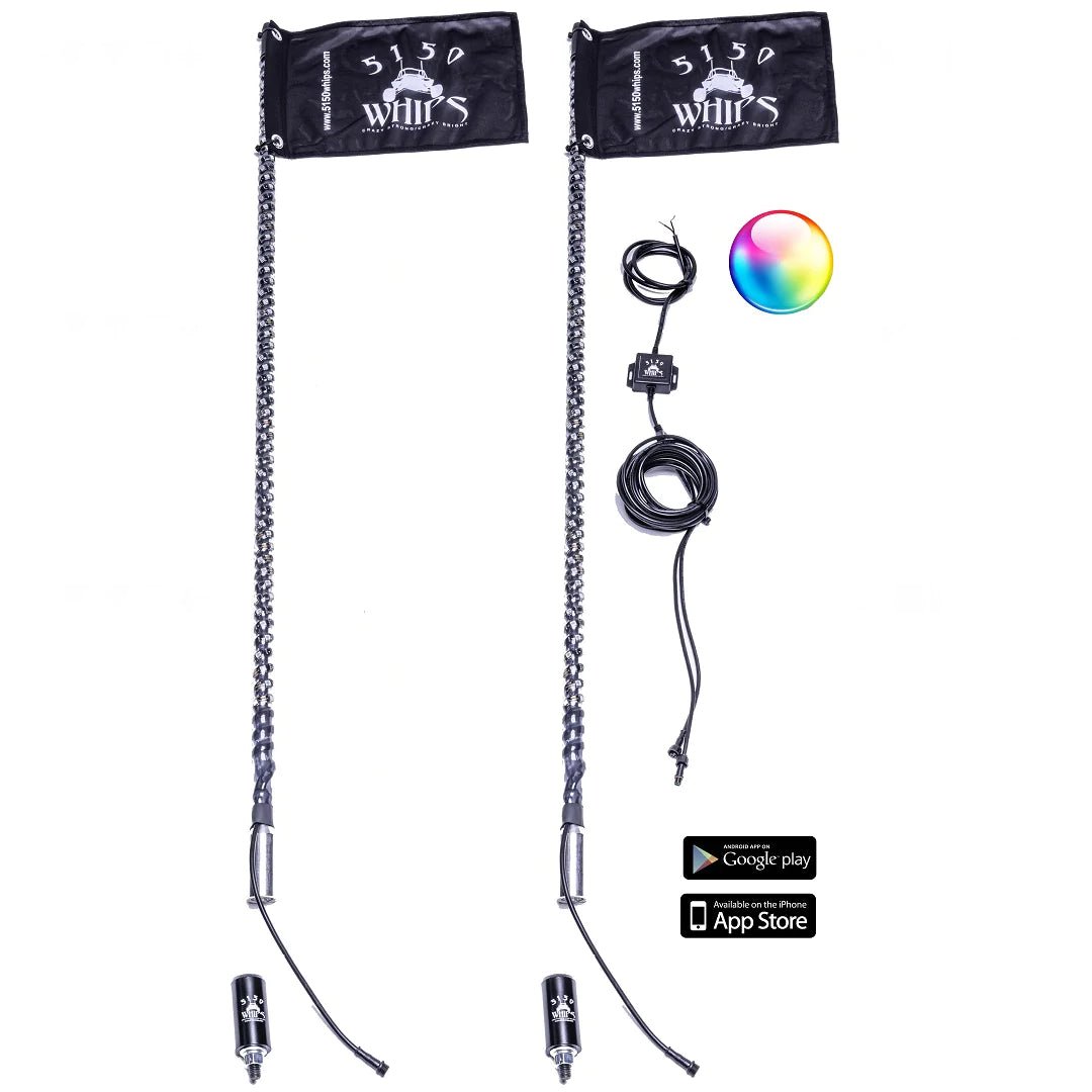 5150 Whips - 187 Whips (Pair) - 3 Star UTV