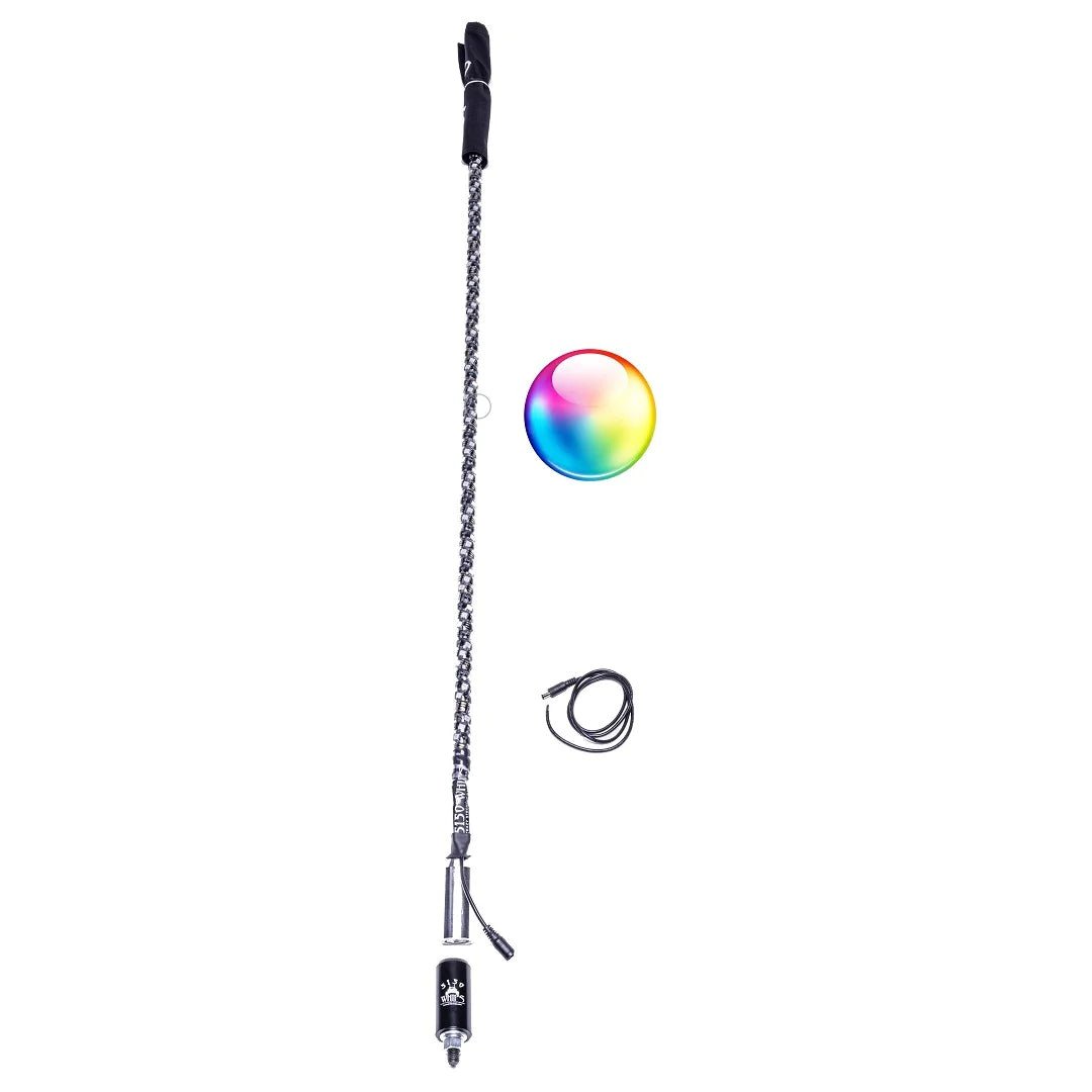 5150 Whips - LED Whips with Bluetooth (Singles) - 3 Star UTV