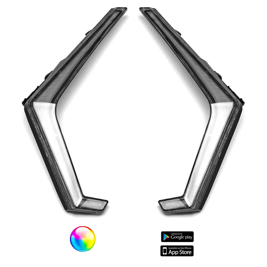 5150 Whips - RZR Turbo S Fang Lights with Control Harness - 3 Star UTV