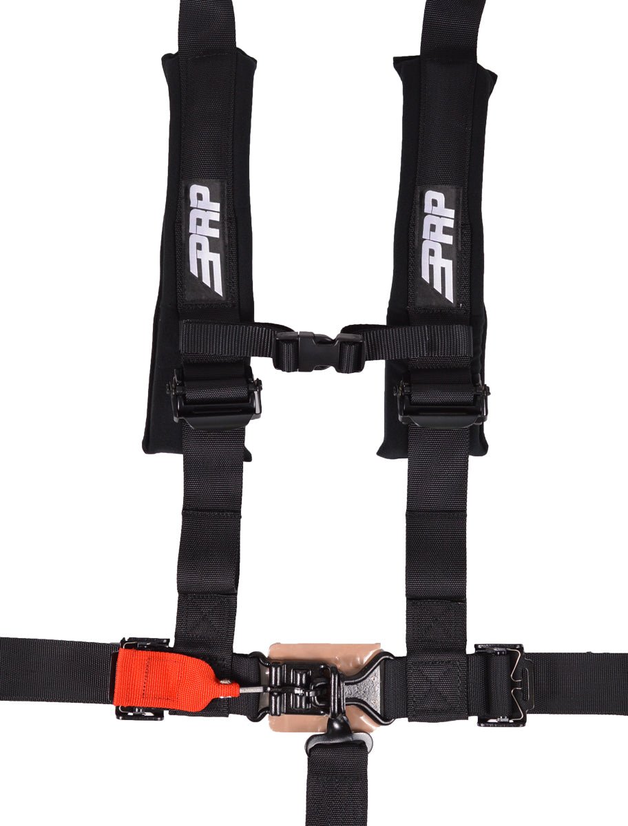 5.2 Harness with Shoulder Straps Sewn to Lap, Black - 3 Star UTV
