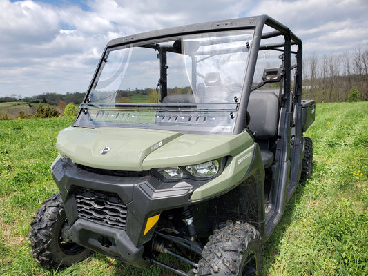 Can-Am Defender Max - 2 Pc Windshield w-Hard Coat and Vent Options - 3 Star UTV