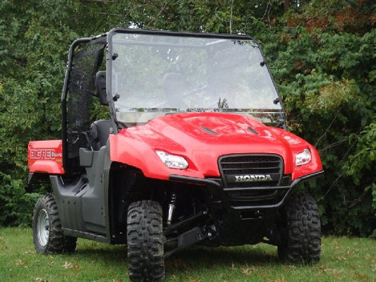 Honda Big Red - 1 Pc Lexan Windshield with Vent-Clamp Options - 3 Star UTV