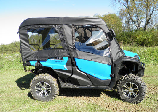 Honda Pioneer 1000-5 - Full Cab Enclosure for Hard Windshield (Upper Doors/Rear Panel/Center Panel/Soft Top) - 3 Star UTV