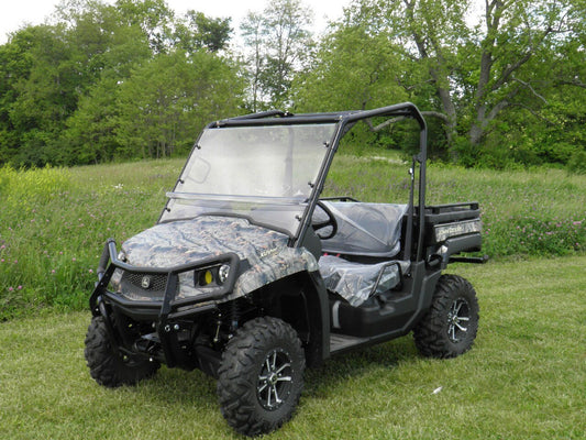 John Deere Gator 550-560-590 (2 and 4 seater models) - 2 Pc Windshield w-Clamp and Vent Options - 3 Star UTV