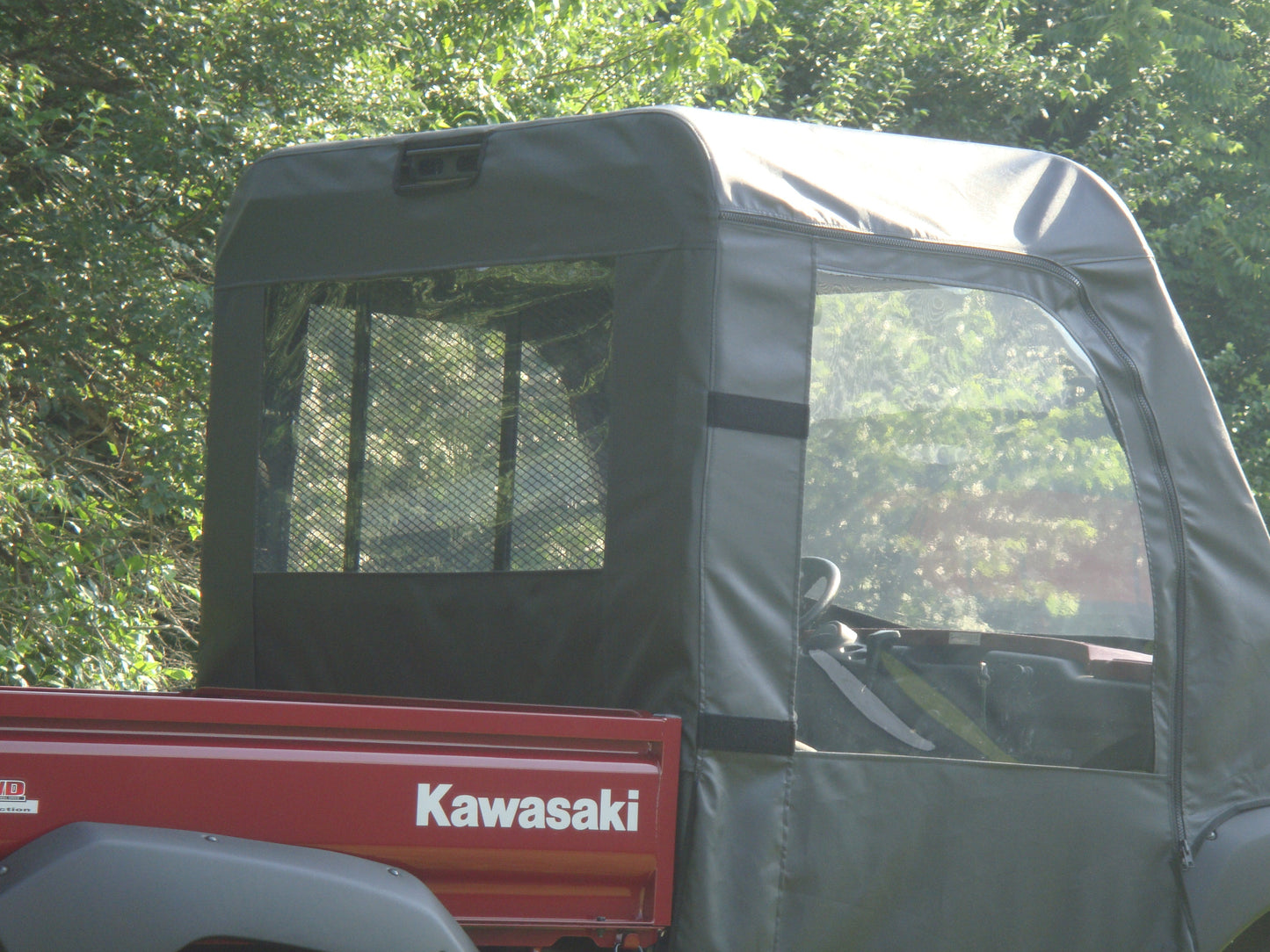 Kawasaki Mule 4000-4010 - Full Cab Enclosure with Vinyl Windshield - 3 Star UTV
