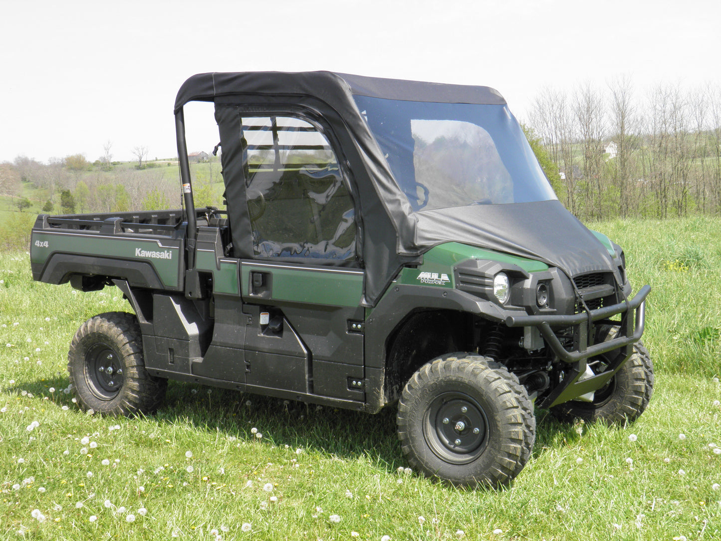 Kawasaki Pro FX - Full Cab Enclosure with Vinyl Windshield and Half Doors - 3 Star UTV