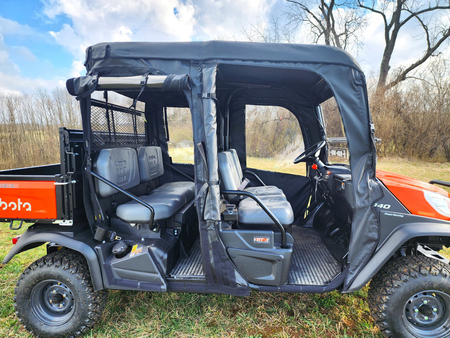Kubota RTV X1140 - Full Cab Enclosure for Hard Windshield - 3 Star UTV