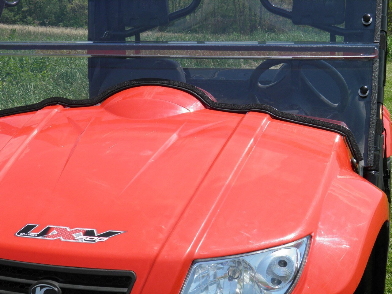 KYMCO 500 2-Pc Vented Scratch-Resistant Windshield - 3 Star UTV