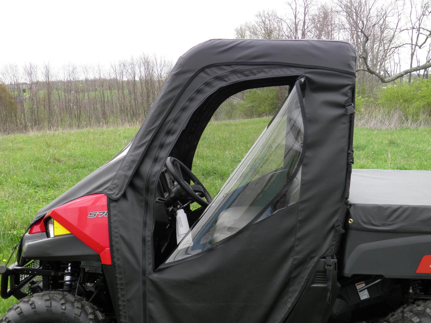 Polaris Mid-Size Ranger 2-Seater-Full Cab Enclosure with Vinyl Windshield - 3 Star UTV