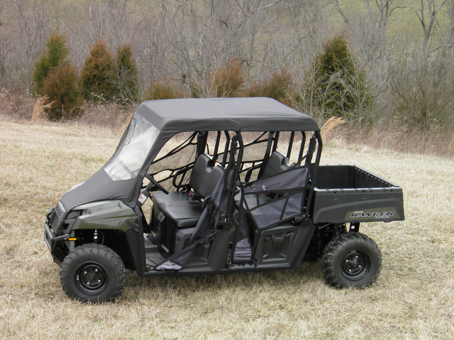 Polaris Ranger Full Size Crew Vinyl Windshield-Top Combo - 3 Star UTV