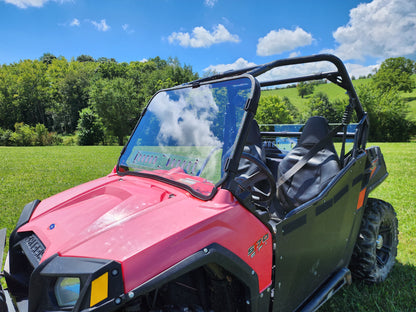 Polaris RZR 570/800/900 - 1 Pc Scratch-Resistant Windshield with Clamp and Vent Options - 3 Star UTV