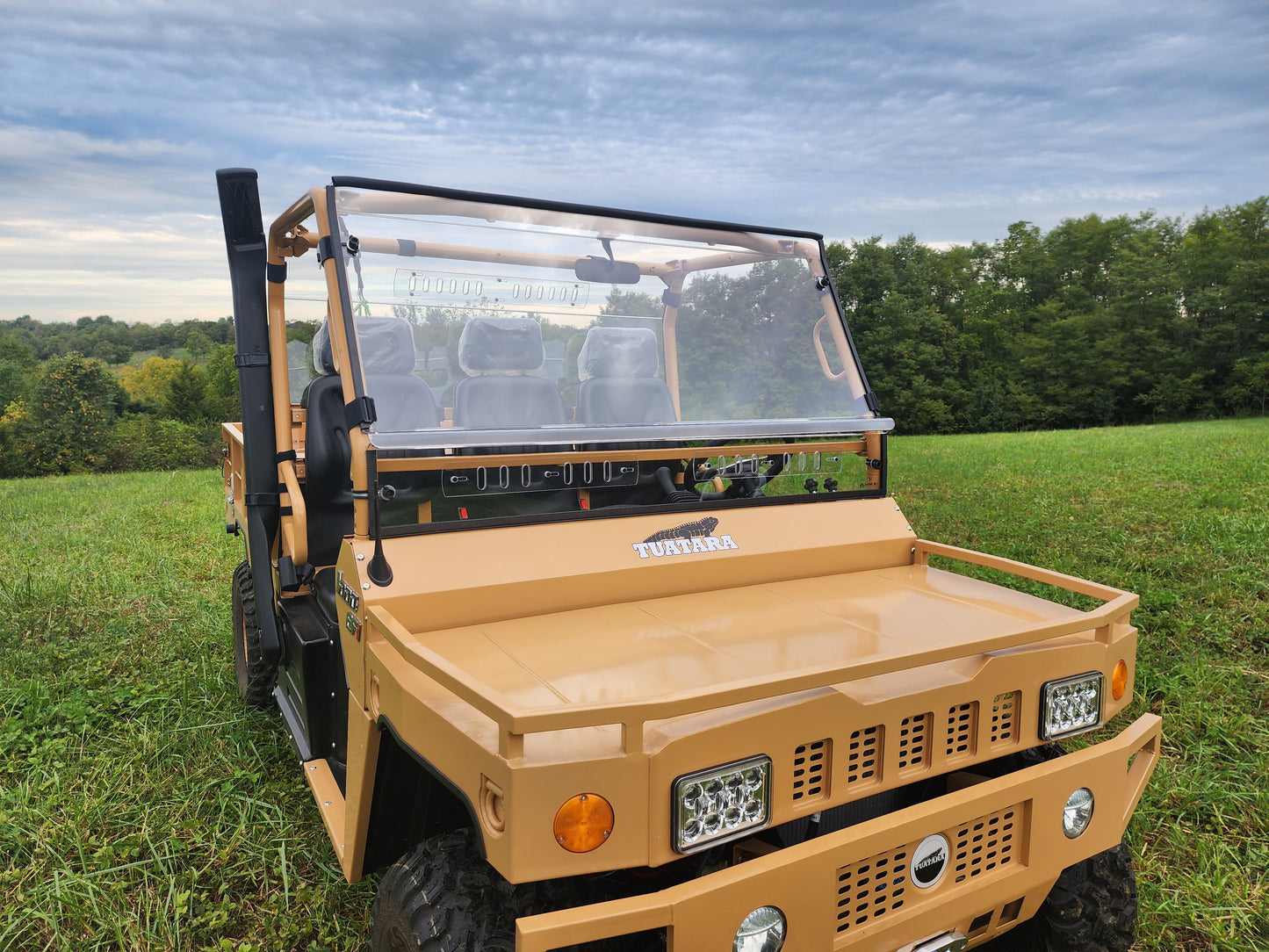 Tuatara - 2 Pc Lexan Windshield w/Clamp and Vent Options - 3 Star UTV
