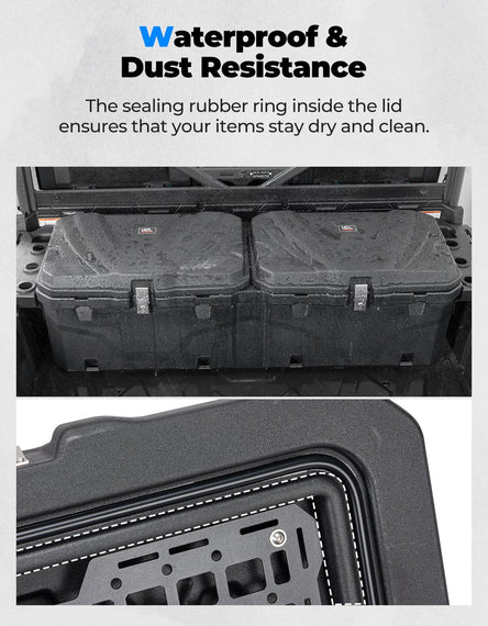 110L/29Gal UTV Bed Storage Box For CFMOTO Uforce 1000 | 1000XL - 3 Star UTV