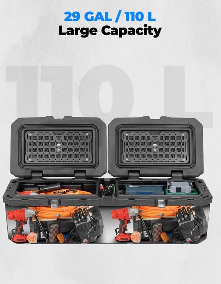 110L/29Gal UTV Bed Storage Box For CFMOTO Uforce 1000 | 1000XL - 3 Star UTV