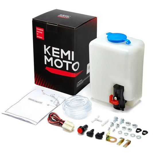 1.5L Universal Car Windshield Washer Pump Reservoir Bottle Kit - 3 Star UTV