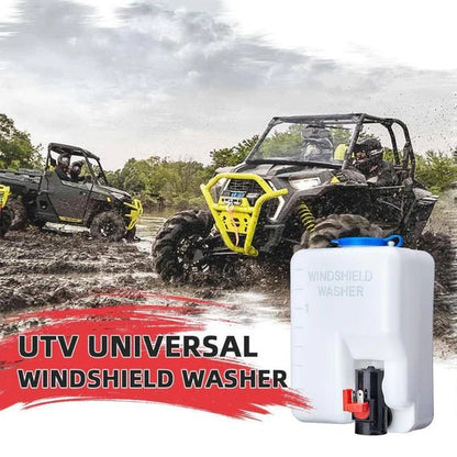 1.5L Universal Car Windshield Washer Pump Reservoir Bottle Kit - 3 Star UTV