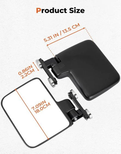 220Lbs Magnetic Side Mirrors for UTV Golf Cart Tractor Forklifts - 3 Star UTV