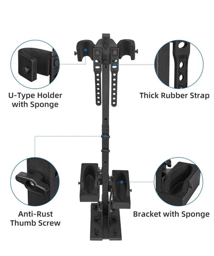 UTV Shotgun Holder – Floor-Mount Vertical Rack