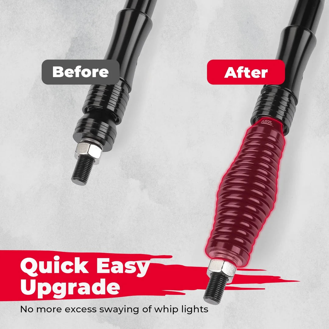 UTV/ATV Whip Light Spring Mounting Bases – 2 Pack
