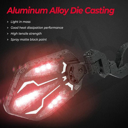 Aluminium RGB UTV Side Mirrors for Can Am Maverick X3/ RZR w/ 1.6" - 2" Roll Bar (1 pair) - 3 Star UTV