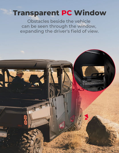 Aluminum 4pcs Half Doors for CFMOTO Uforce 1000XL 2022 - 2026 - 3 Star UTV