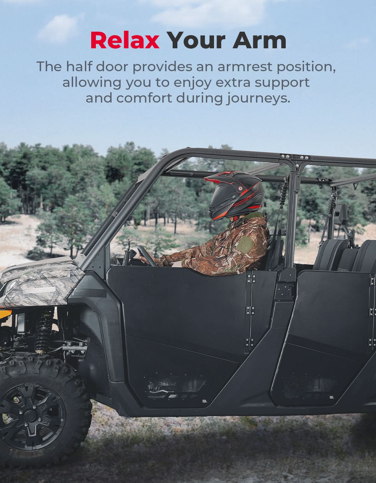 Aluminum 4pcs Half Doors for CFMOTO Uforce 1000XL 2022 - 2026 - 3 Star UTV