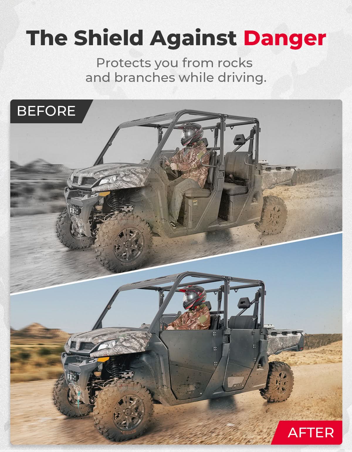 Aluminum 4pcs Half Doors for CFMOTO Uforce 1000XL 2022 - 2026 - 3 Star UTV