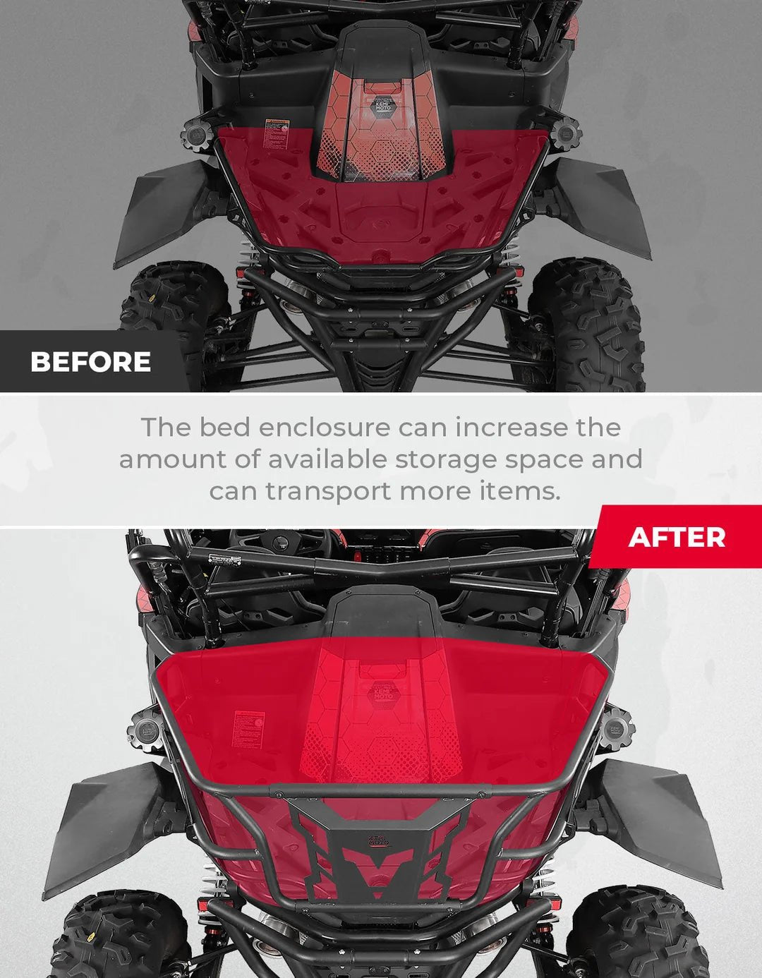 Bed Enclosure Rear Tailgate for CFMOTO ZFORCE 950 - 3 Star UTV
