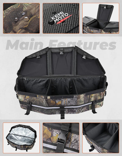 Camo Rear Storage Bag for Can - Am Maverick X3/MAX - 3 Star UTV