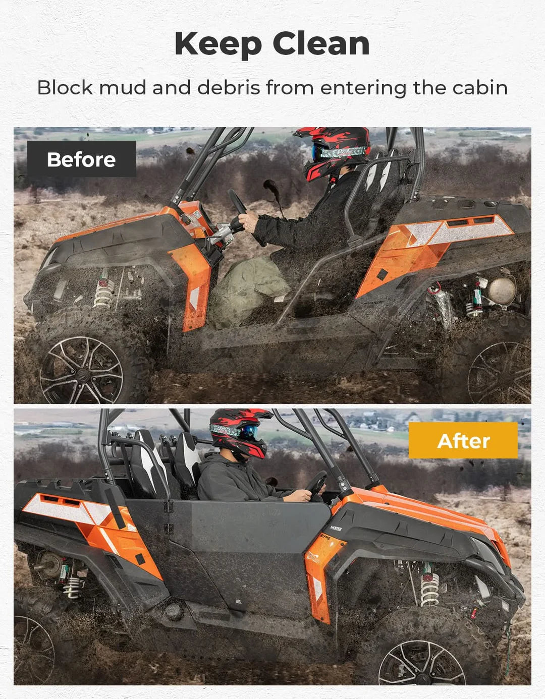 Heavy-Duty Aluminum Doors for CFMOTO ZFORCE 500 / 800 / 1000