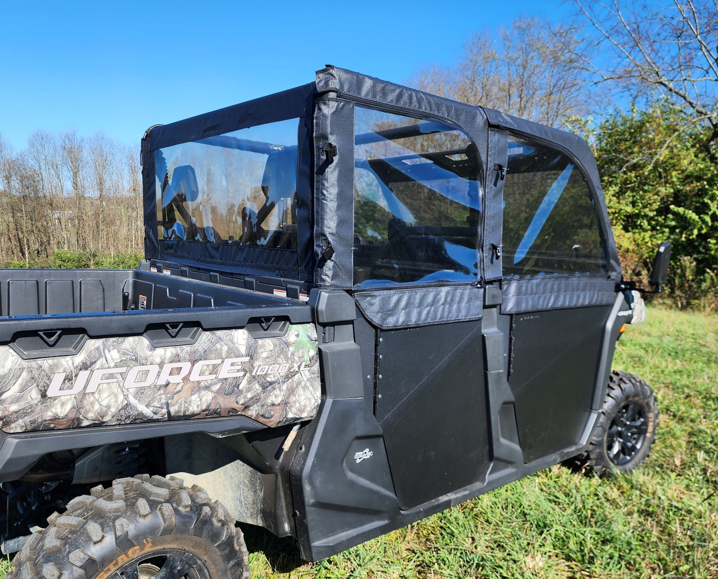 CFMoto UForce 1000XL - Upper Door (REAR ONLY)/Rear Window Combo - 3 Star UTV