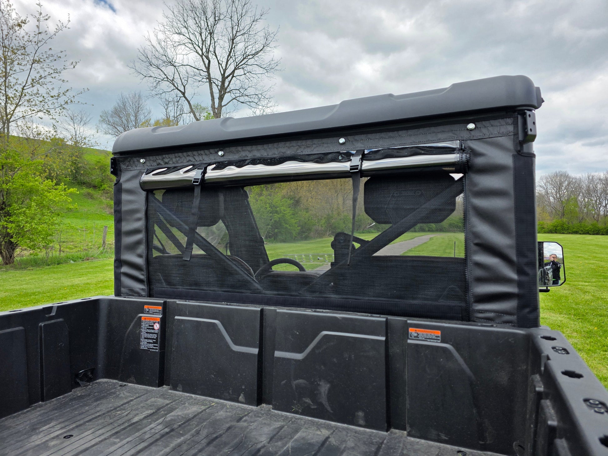 CFMoto UForce U10 Pro/U10 XL Pro - Back Panel with Mesh/Vinyl Window (Patent Pending) - 3 Star UTV