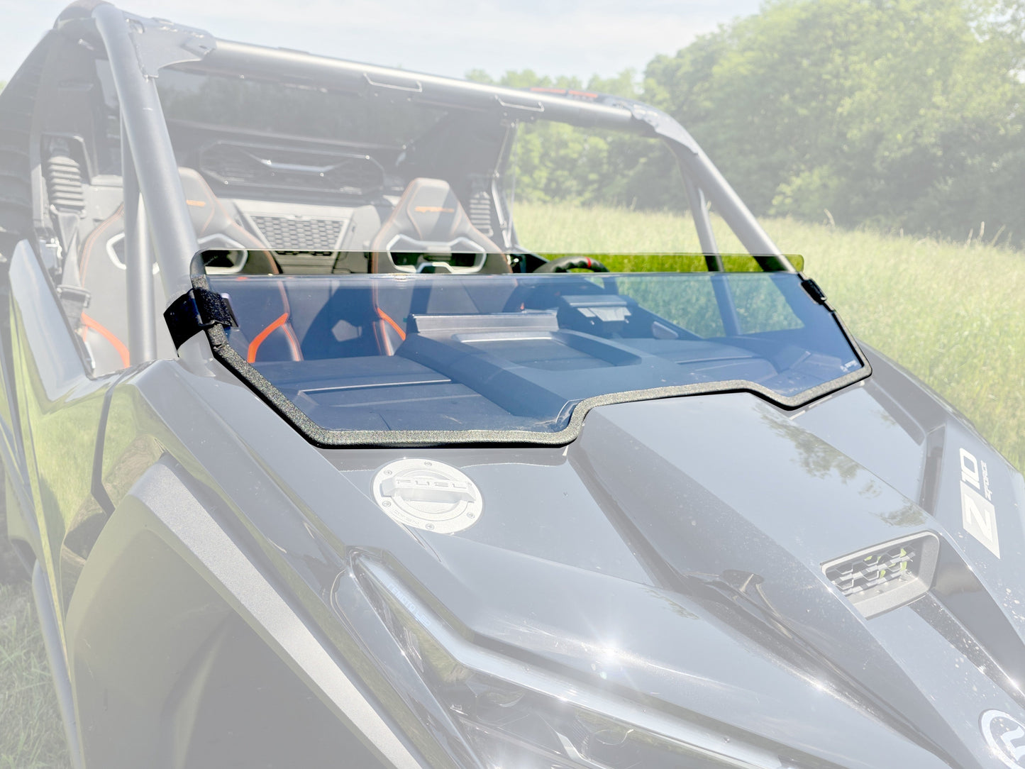 CFMoto ZForce Z10 & Z10 - 4 Half Windshield | 1/4" Polycarbonate | 3 Star UTV - 3 Star UTV