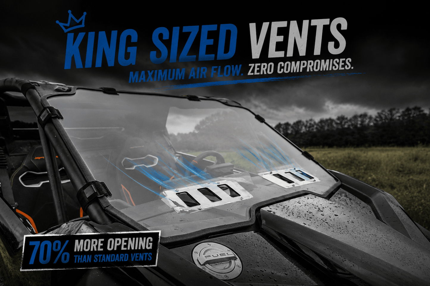 CFMoto ZForce Z10/Z10 - 4 Front Windshield - 3 Star UTV