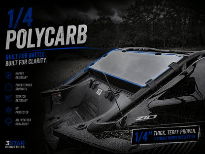 CFMoto ZForce Z10/Z10 - 4 Rear Windshield - 3 Star UTV
