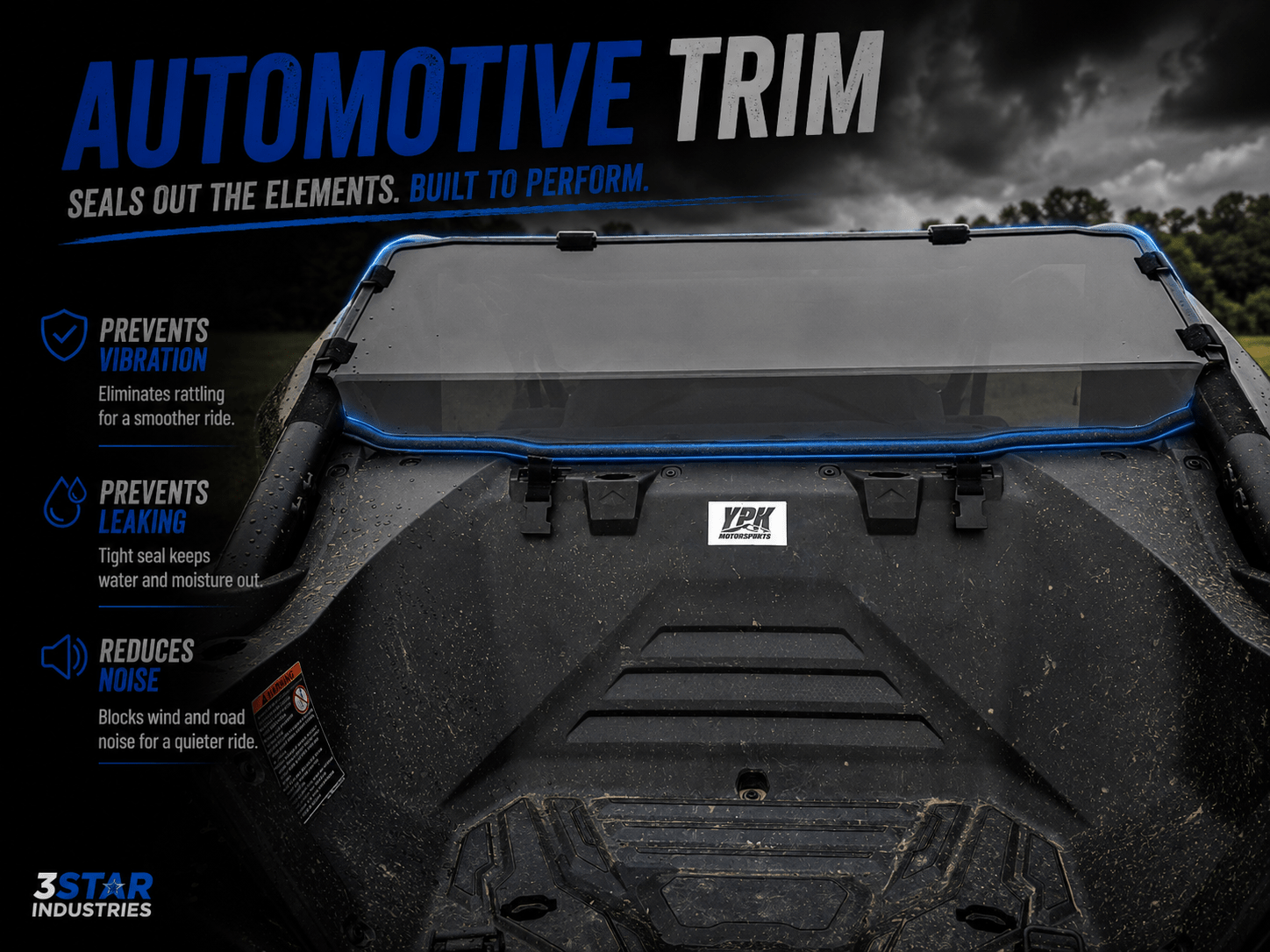 CFMoto ZForce Z10/Z10 - 4 Rear Windshield - 3 Star UTV