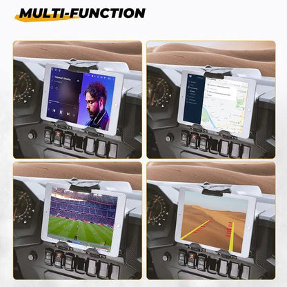 Electric Device Tablet Holder GPS Mount Storage Box for Polaris RZR XP 1000/ XP Turbo - 3 Star UTV