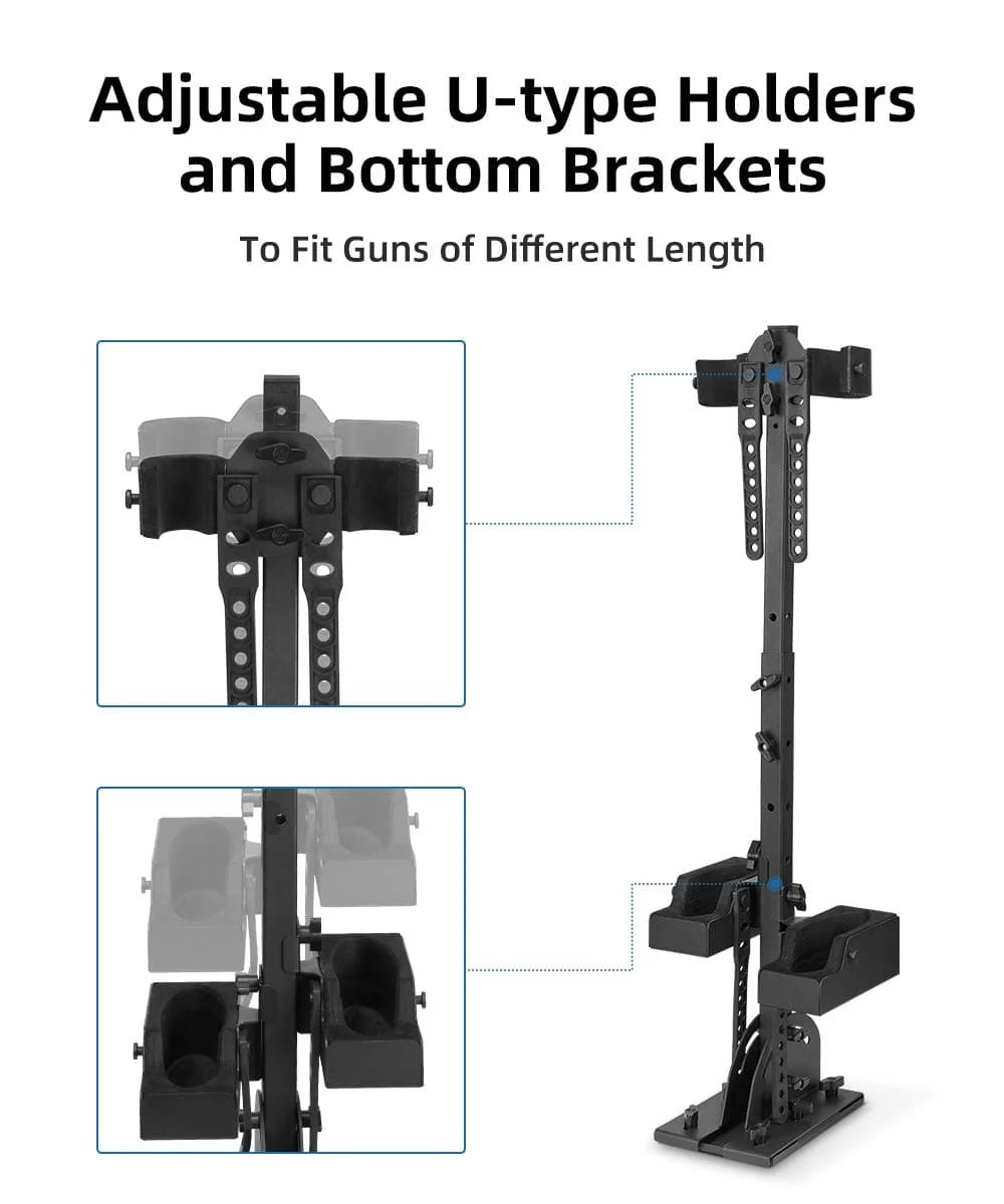 UTV Shotgun Holder – Floor-Mount Vertical Rack