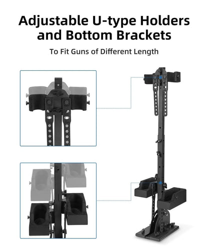 UTV Shotgun Holder – Floor-Mount Vertical Rack