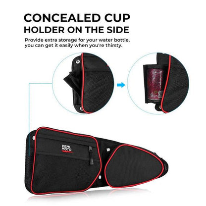 Front Side Door Bags with Knee Pad for Polaris RZR XP 1000 - 3 Star UTV