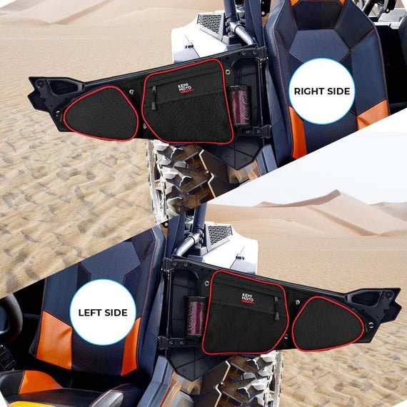 Front Side Door Bags with Knee Pad for Polaris RZR XP 1000 - 3 Star UTV
