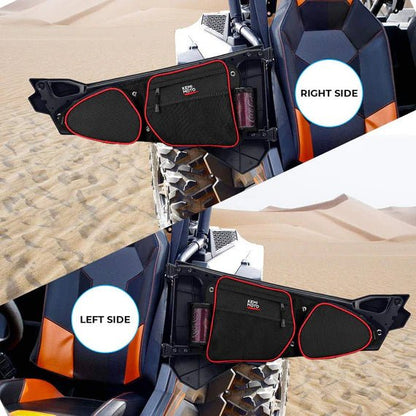 Front Side Door Bags with Knee Pad for Polaris RZR XP 1000 - 3 Star UTV