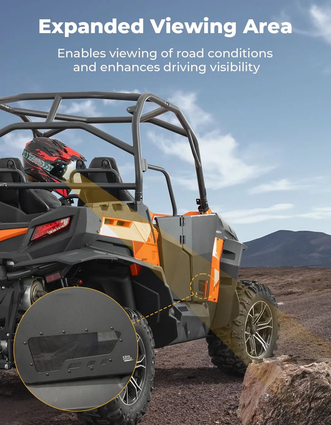 Heavy-Duty Aluminum Doors for CFMOTO ZFORCE 500 / 800 / 1000 - 3 Star UTV