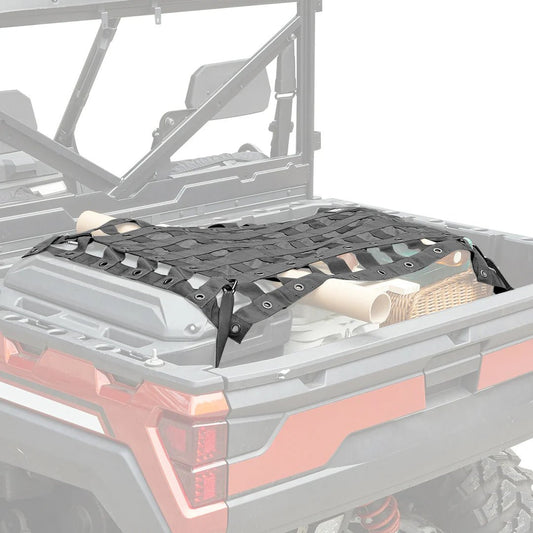Heavy Duty UTV Bed Cargo Net for Polaris Ranger, Can - Am - 3 Star UTV