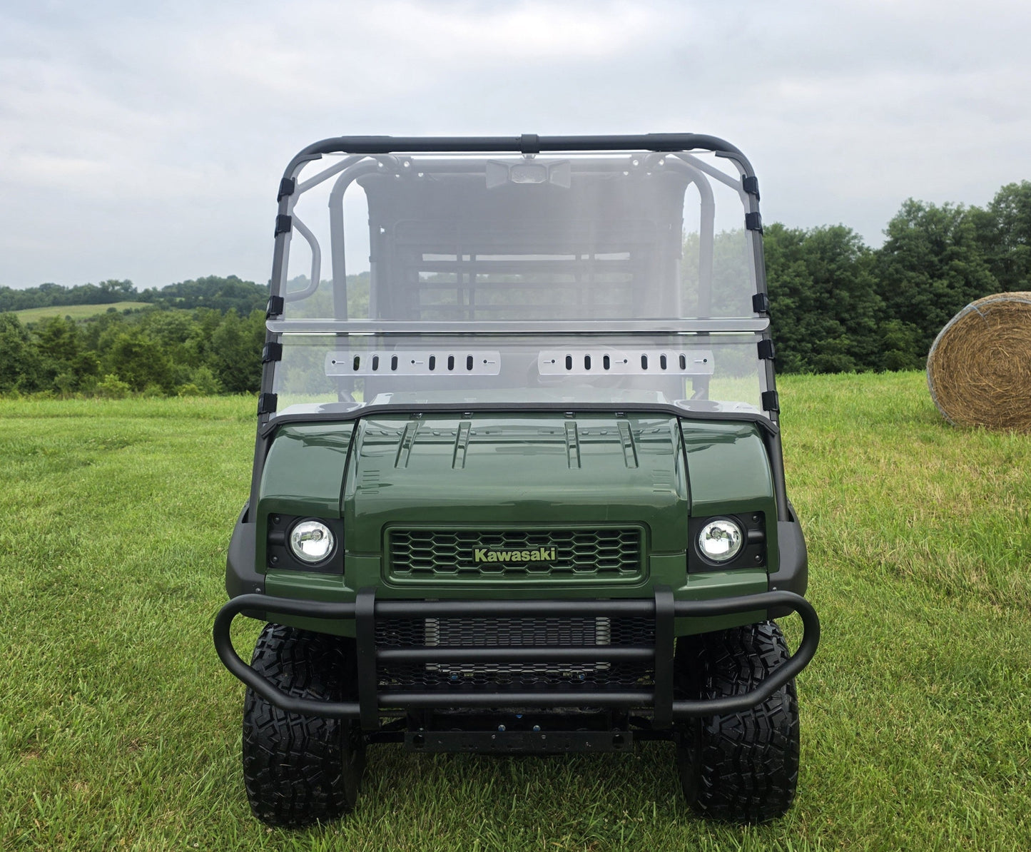 Kawasaki Mule 4000/4010 Trans - 2 Pc Scratch-Resistant Windshield - 3 Star UTV