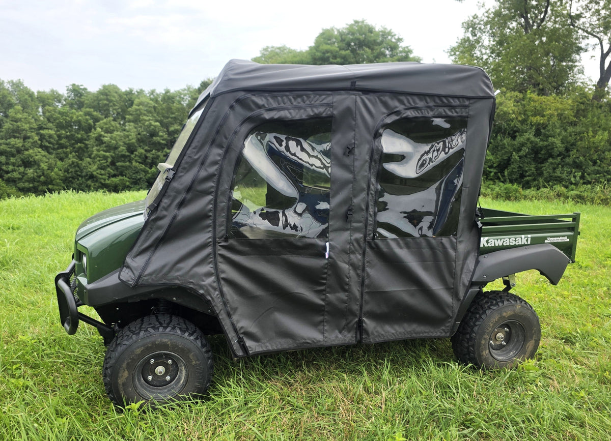 Kawasaki Mule 4000/4010 Trans - Full Cab Enclosure for Hard Windshield - 3 Star UTV